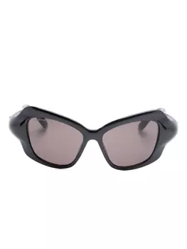 Balenciaga Eyewear солнцезащитные очки Palazzo в оправе «бабочка», черный