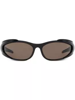 Balenciaga Eyewear солнцезащитные очки Reverse Xpander в прямоугольной оправе, черный