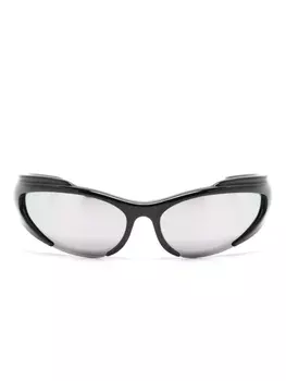 Balenciaga Eyewear солнцезащитные очки Reverse Xpander в прямоугольной оправе, черный