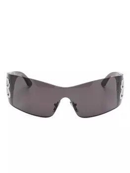 Balenciaga Eyewear солнцезащитные очки с логотипом BB, черный