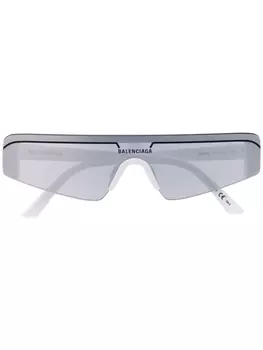 Balenciaga Eyewear солнцезащитные очки с логотипом, белый