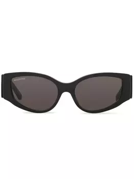 Balenciaga Eyewear солнцезащитные очки с логотипом, черный