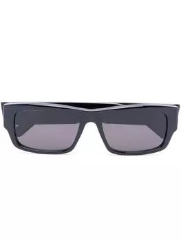 Balenciaga Eyewear солнцезащитные очки с логотипом, черный