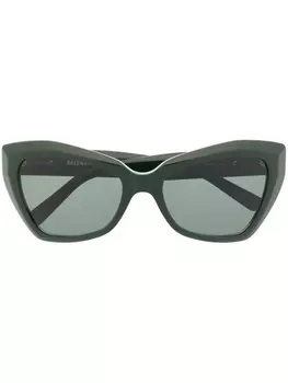 Balenciaga Eyewear солнцезащитные очки с монограммой, зеленый