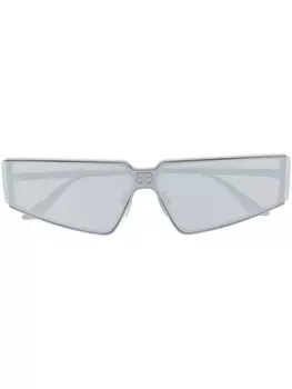 Balenciaga Eyewear солнцезащитные очки Shield 2.0, серебристый