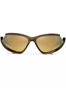 Balenciaga Eyewear солнцезащитные очки Side Xpander Cat, нейтральный цвет