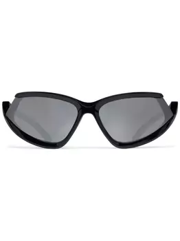 Balenciaga Eyewear солнцезащитные очки Side Xpander Cat, черный