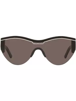 Balenciaga Eyewear солнцезащитные очки Ski в оправе 'кошачий глаз', черный