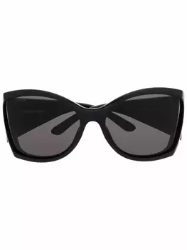 Balenciaga Eyewear солнцезащитные очки Void в оправе 'бабочка', черный