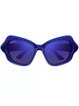 Balenciaga Eyewear солнцезащитные очки в D-образной оправе, синий
