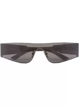 Balenciaga Eyewear солнцезащитные очки в квадратной оправе, черный