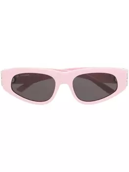 Balenciaga Eyewear солнцезащитные очки в квадратной оправе, розовый