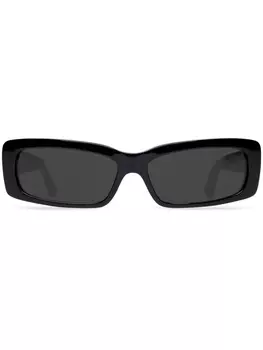 Balenciaga Eyewear солнцезащитные очки в квадратной оправе, черный