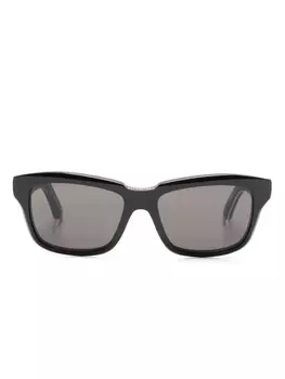 Balenciaga Eyewear солнцезащитные очки в квадратной оправе, черный