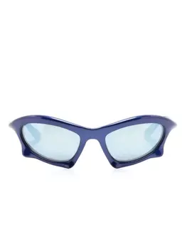Balenciaga Eyewear солнцезащитные очки в массивной оправе, синий