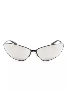 Balenciaga Eyewear солнцезащитные очки в массивной оправе, коричневый