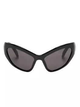 Balenciaga Eyewear солнцезащитные очки в массивной оправе, черный