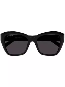 Balenciaga Eyewear солнцезащитные очки в оправе 'бабочка', черный