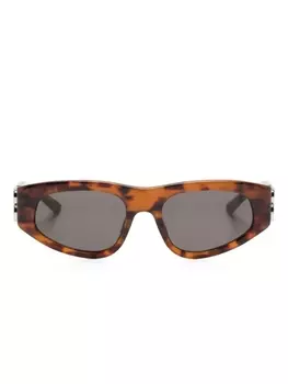 Balenciaga Eyewear солнцезащитные очки в оправе 'кошачий глаз', коричневый