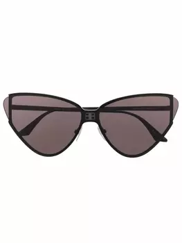 Balenciaga Eyewear солнцезащитные очки в оправе 'кошачий глаз', черный