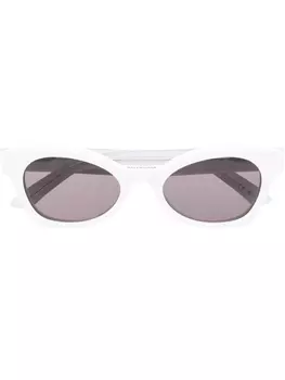Balenciaga Eyewear солнцезащитные очки в оправе 'кошачий глаз', белый