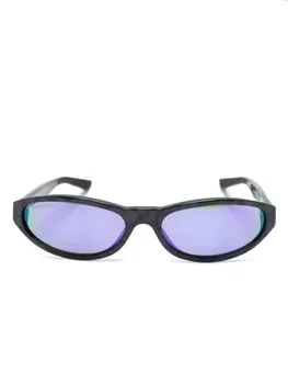Balenciaga Eyewear солнцезащитные очки в овальной оправе, фиолетовый
