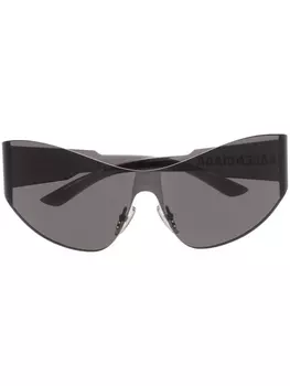 Balenciaga Eyewear солнцезащитные очки в прозрачной оправе, черный