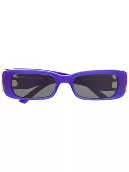 Balenciaga Eyewear солнцезащитные очки в прямоугольной оправе, синий