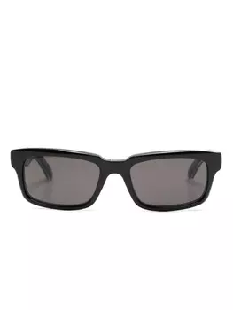 Balenciaga Eyewear солнцезащитные очки в прямоугольной оправе, черный