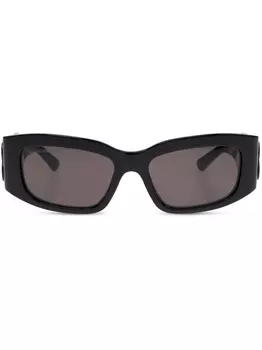 Balenciaga Eyewear солнцезащитные очки в прямоугольной оправе, черный