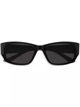 Balenciaga Eyewear солнцезащитные очки в прямоугольной оправе, черный