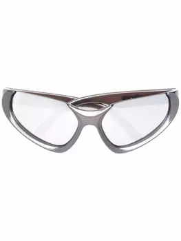 Balenciaga Eyewear солнцезащитные очки Xpander в оправе 'кошачий глаз', серый
