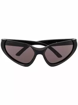 Balenciaga Eyewear солнцезащитные очки Xpander в оправе 'кошачий глаз', черный