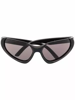 Balenciaga Eyewear солнцезащитные очки Xpander в оправе 'кошачий глаз', черный