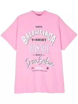 Balenciaga футболка Not Been Done, розовый