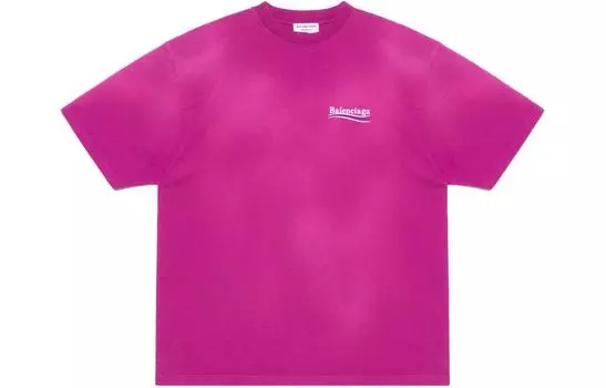 Balenciaga Футболка оверсайз «Темная фуксия»