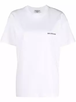 Balenciaga футболка с логотипом, белый