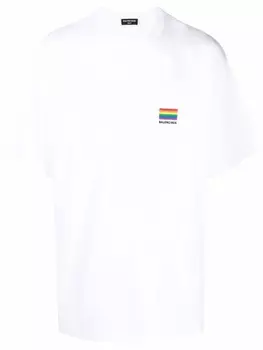 Balenciaga футболка с логотипом, белый