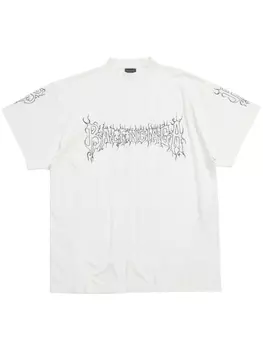 Balenciaga футболка с логотипом, белый