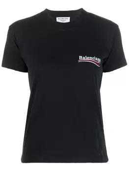 Balenciaga футболка с логотипом, черный