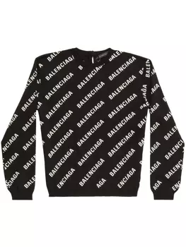 Balenciaga футболка с логотипом, черный
