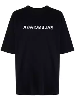 Balenciaga футболка с логотипом, черный