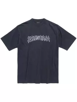 Balenciaga футболка с логотипом, черный