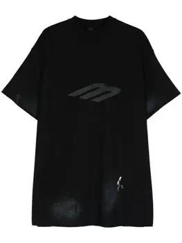 Balenciaga футболка с логотипом, черный