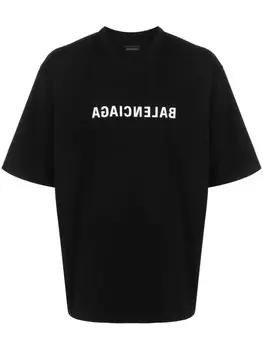 Balenciaga футболка с логотипом, черный