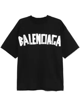 Balenciaga футболка с логотипом, черный