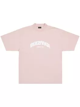 Balenciaga футболка с логотипом, розовый