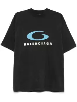 Balenciaga футболка с логотипом Sports Icon, черный
