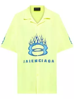 Balenciaga футболка с логотипом, желтый
