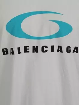 Balenciaga футболка с надписью «Loop Sports Icon», белый